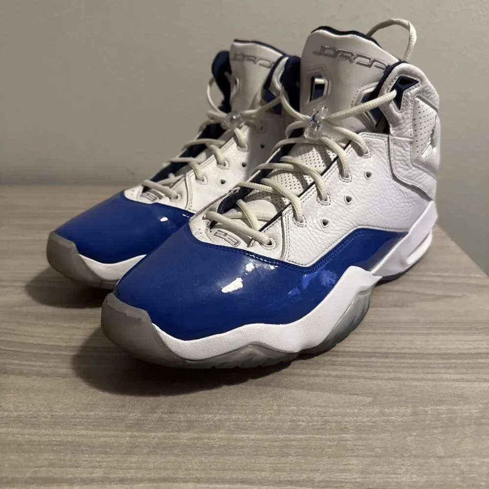 Jordan B’Loyal “White Metallic Silver Blue” Men’s Size 15 Lifestyle‎ Sneakers